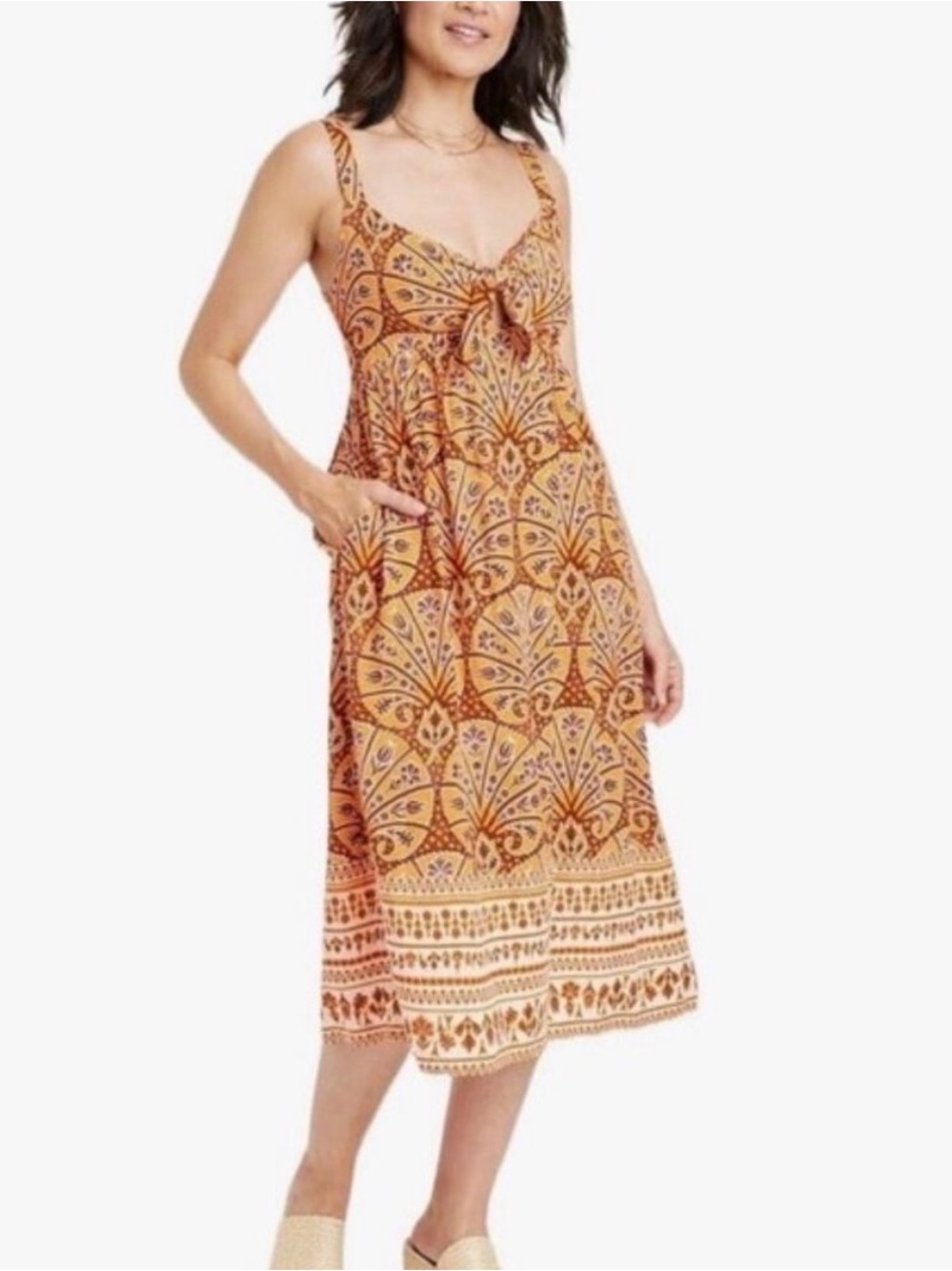 Knox Rose Boho Midi Sun Dress Size XXL